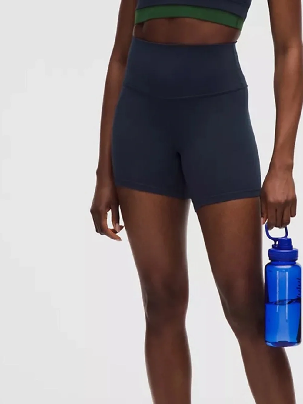 lululemon athletica Navy High-Rise Workout Shorts
